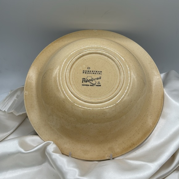 VTG HOMESTEAD PATTERN Metlox Vernon Ware Vegetable Serving Bowl 10" Diameter - Picture 2 of 4